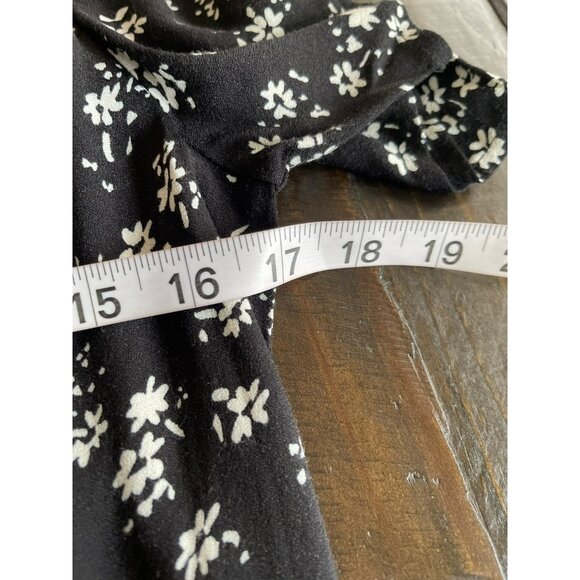 Reformation Black Floral Midi Dress - Picture 7 of 9